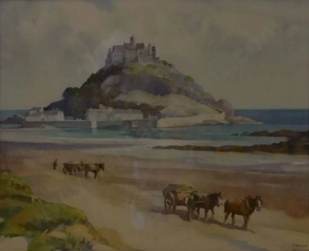 NEVILLE, Frank (20th Cent.) - St Michael's Mount, Cornwall Image 1++
