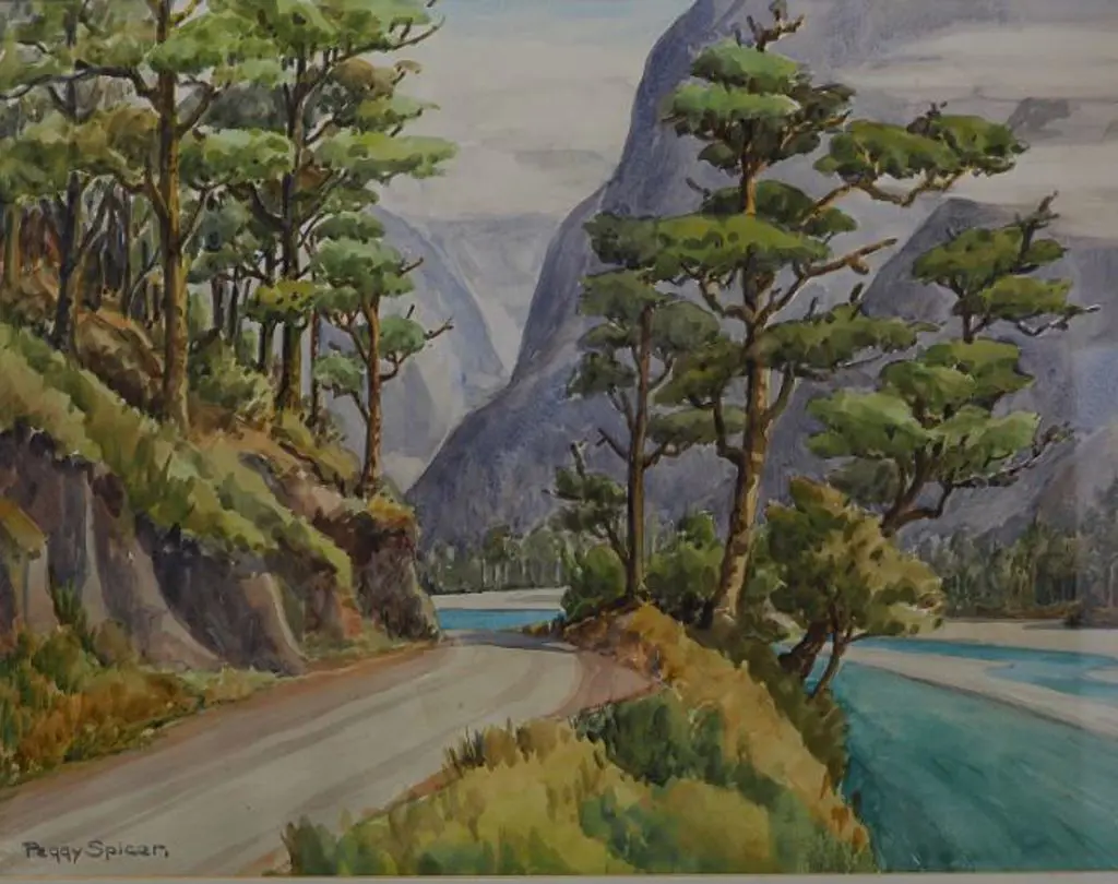 SPICER, Peggy (1908-1984) - Eglington River, Fiordland Image 1++
