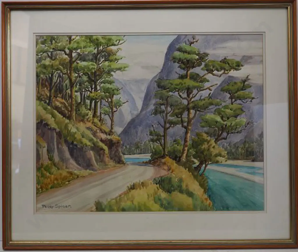 SPICER, Peggy (1908-1984) - Eglington River, Fiordland Image 1++