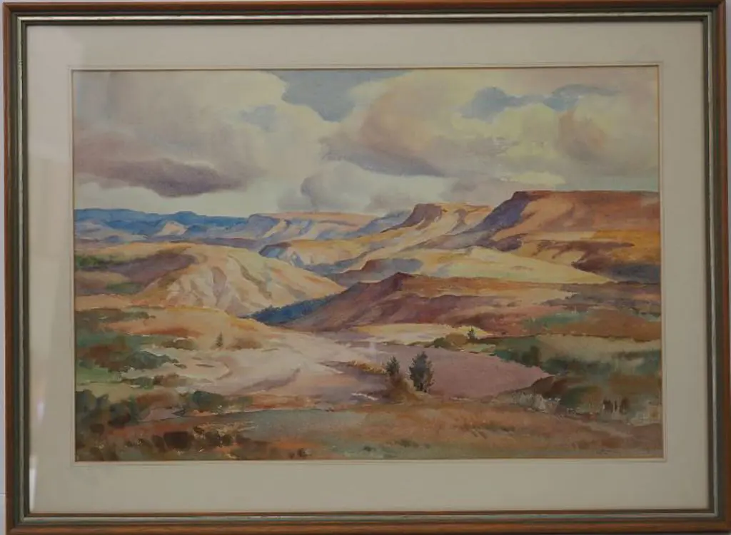 LAUGESEN, Carl Thorwald (1900-1987) - Desert Escarpment Image 1++