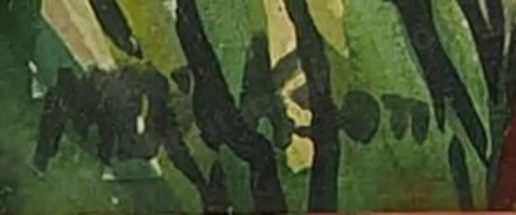 DICKSON, M. (21st Cent.) - Lupins, Lilies & Farmhouse Image 1++