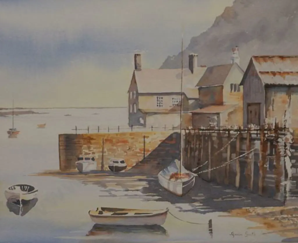 SMITH. Gavin (20th Cent.) - Harbour Scene Image 1++