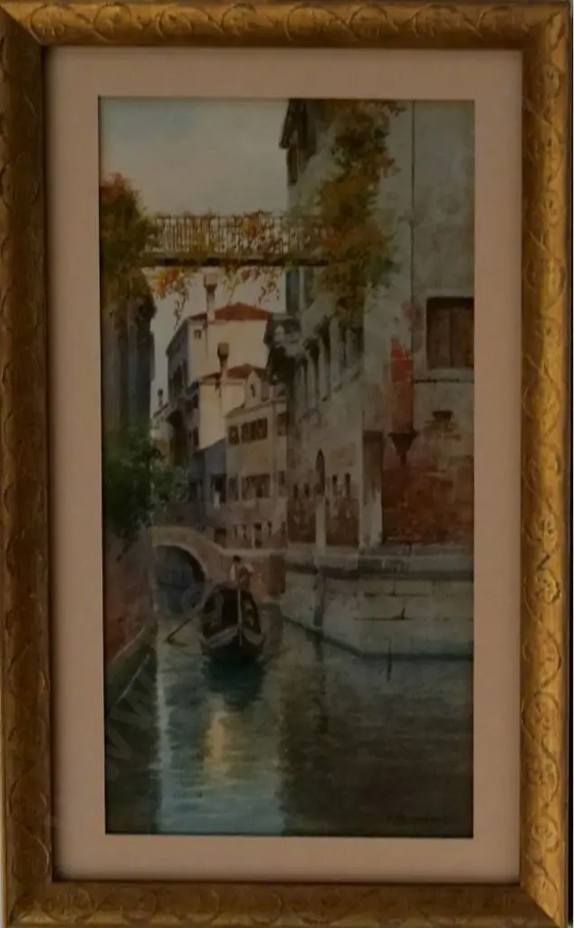 BENVENUTI, E. - Gondola on Venice Canal Image 1++