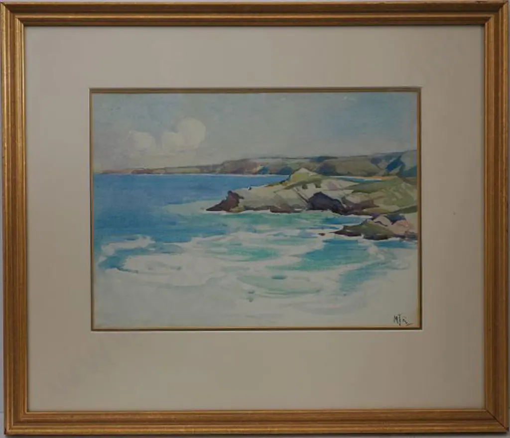TRIPE, Mary Elizabeth (Mollie) (1870-1939) - Kapiti Coast Harbour Scene Image 1++