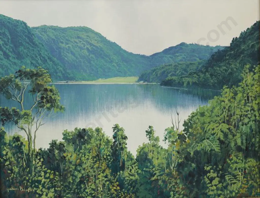 BRINSLEY, Graham (1963-2023) - Blue Lake, Rotorua Image 1++