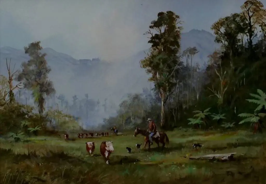 SEFTON, Roy (1938-2021) - Flushing Out Strays (Cattle) Image 1++