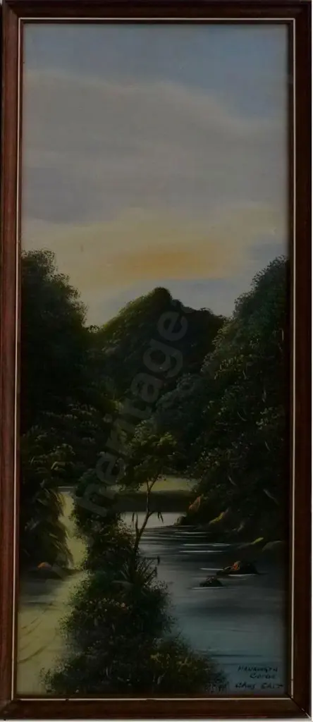 EAST, Charles (1846-1916) - Manawatu Gorge Image 1++
