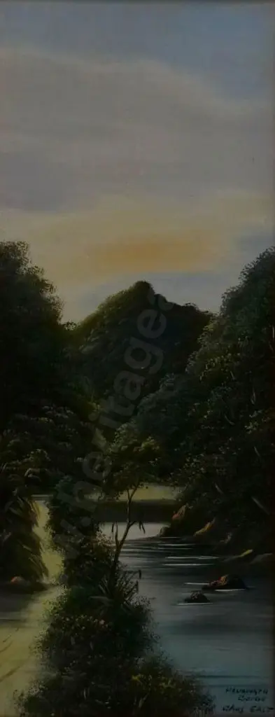 EAST, Charles (1846-1916) - Manawatu Gorge Image 1++