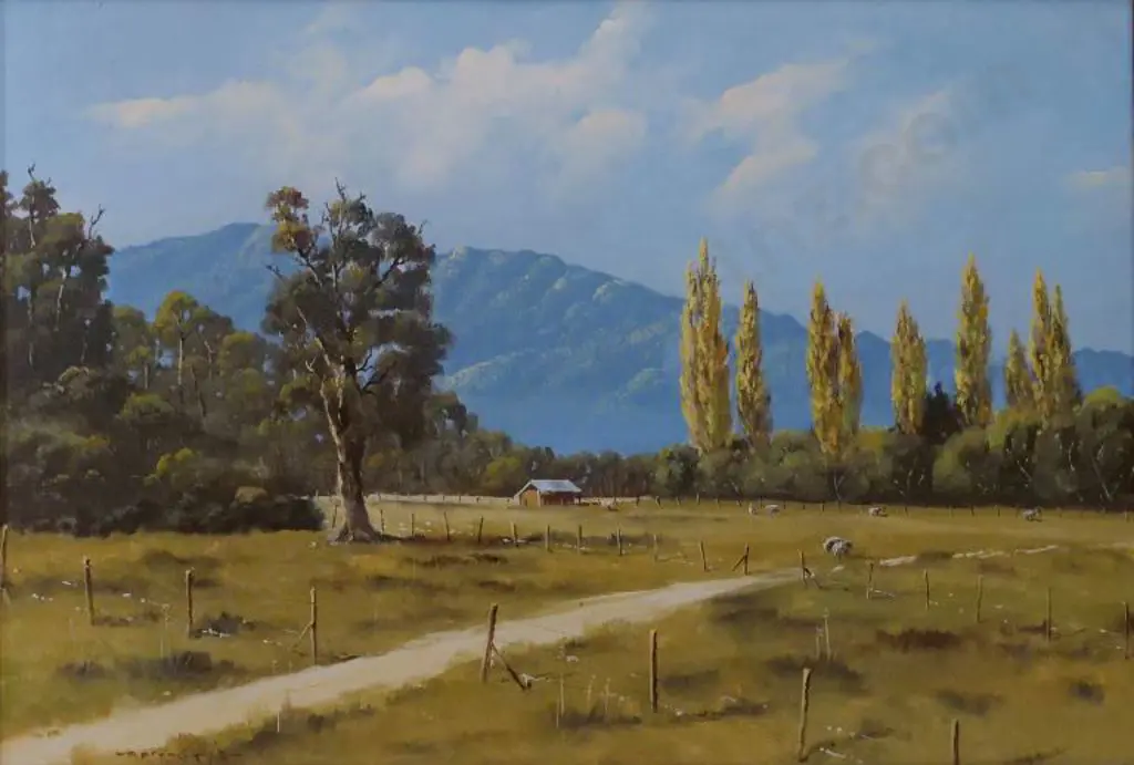 FRANKLYN. Richard (Active 1970s/1980s) - Pikimai - Near the Scout's Camp Motueka River Image 1++