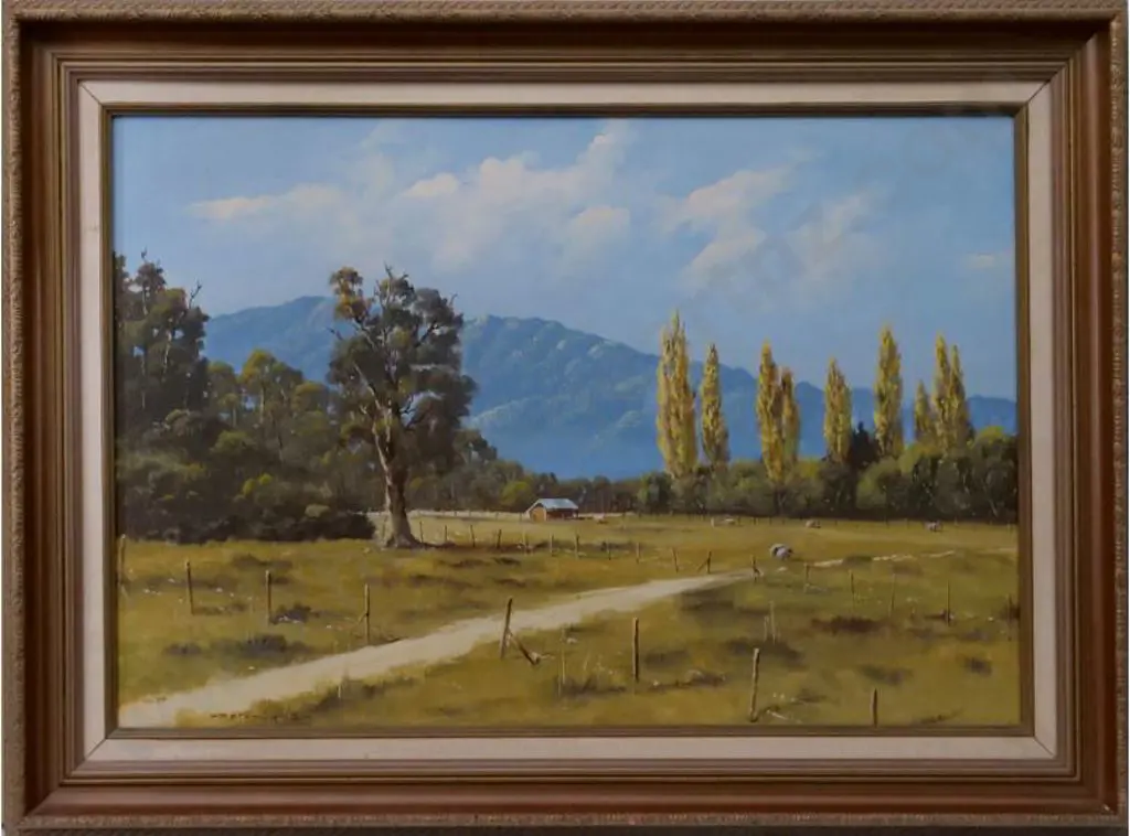 FRANKLYN. Richard (Active 1970s/1980s) - Pikimai - Near the Scout's Camp Motueka River Image 1++