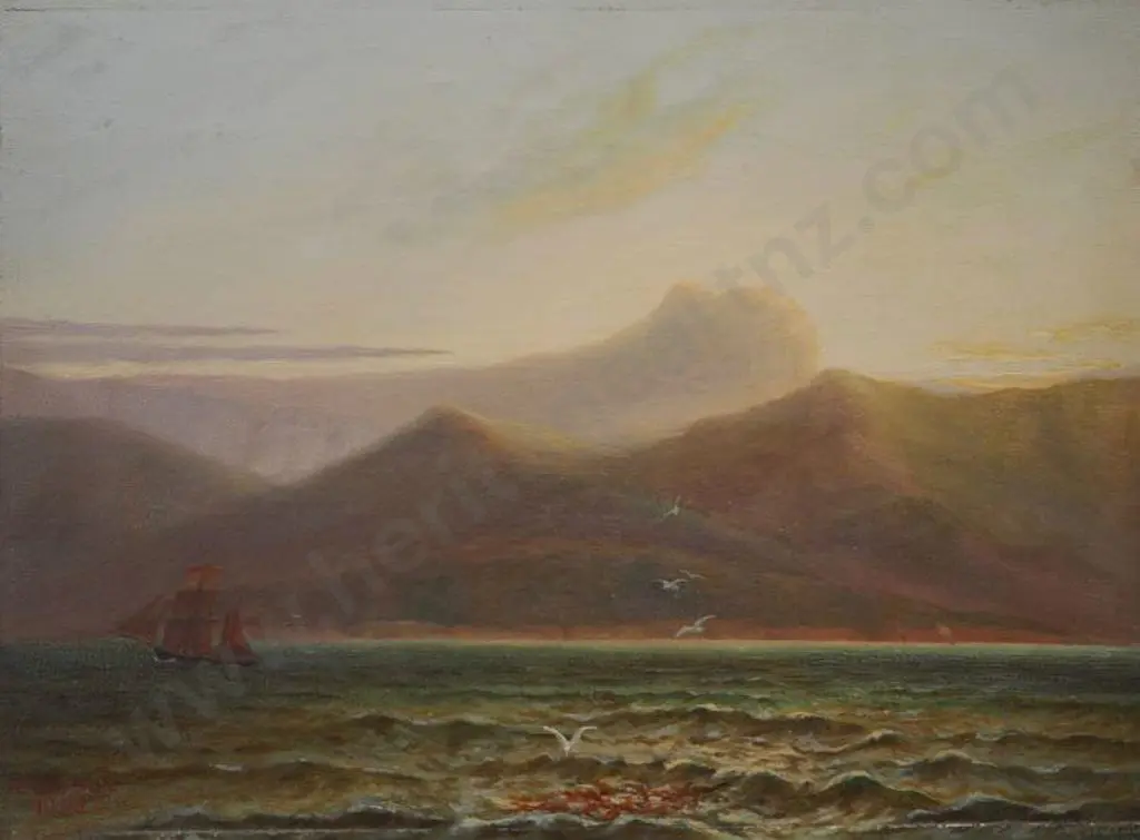 ELMSLEY, Thomas (19th Cent. Active 1880s) - Marlborough Sounds Image 1++