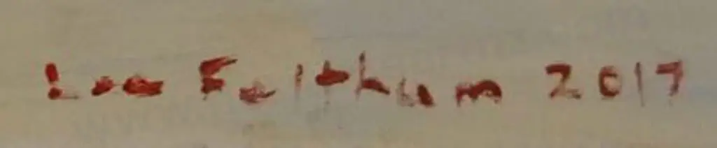 FELTHAM, Lee (-2023) 21st Cent - Flowers in vase Overlooking water Image 1++