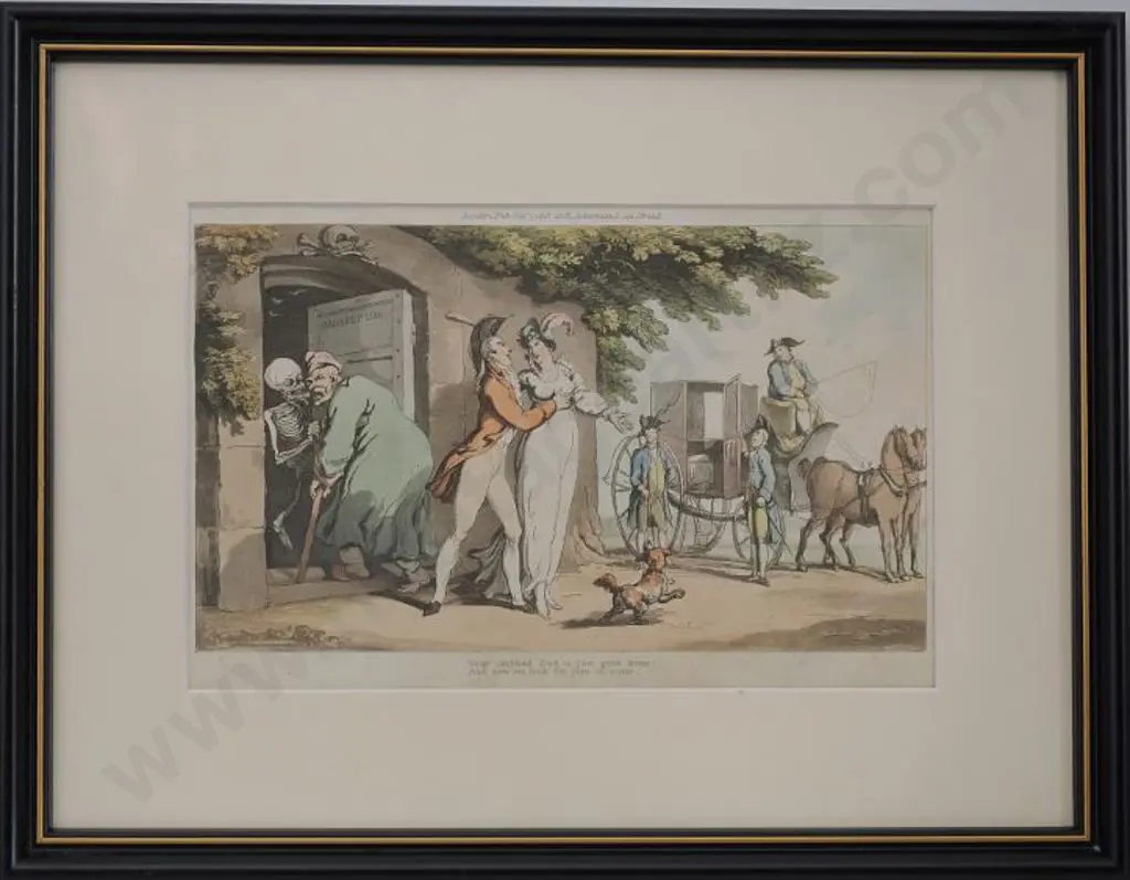 ROWLANDSON, Thomas (1756-1827) - Your Crabbed Dad Has Just Gone Home Image 1++