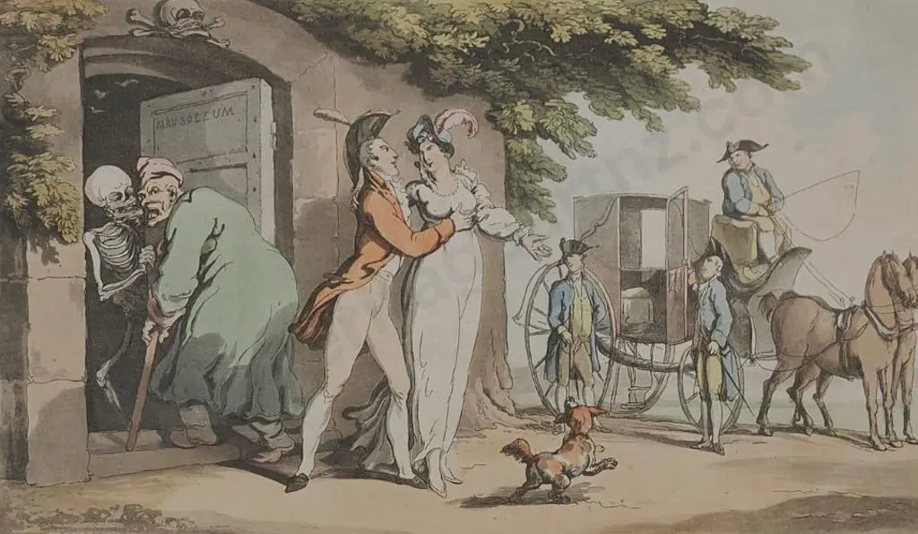 ROWLANDSON, Thomas (1756-1827) - Your Crabbed Dad Has Just Gone Home Image 1++