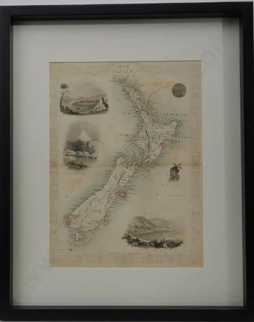 RAPKIN, J - Map of New Zealand 1851 Image 1++