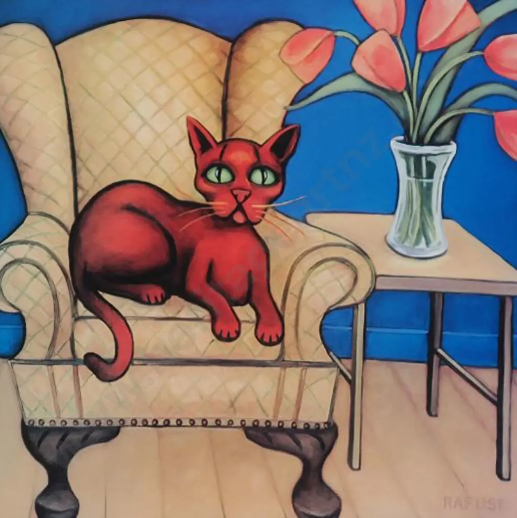 RAFUSE - Cat on Armchair Image 1++