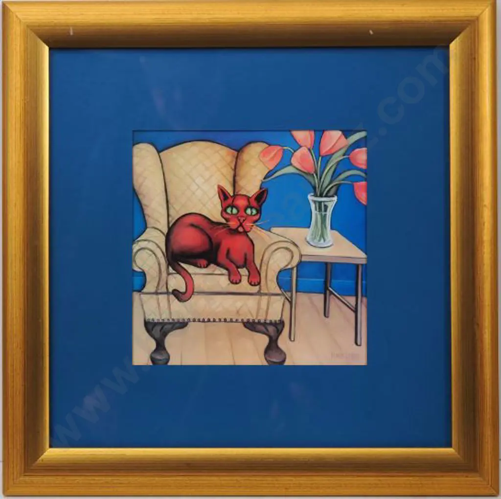 RAFUSE - Cat on Armchair Image 1++