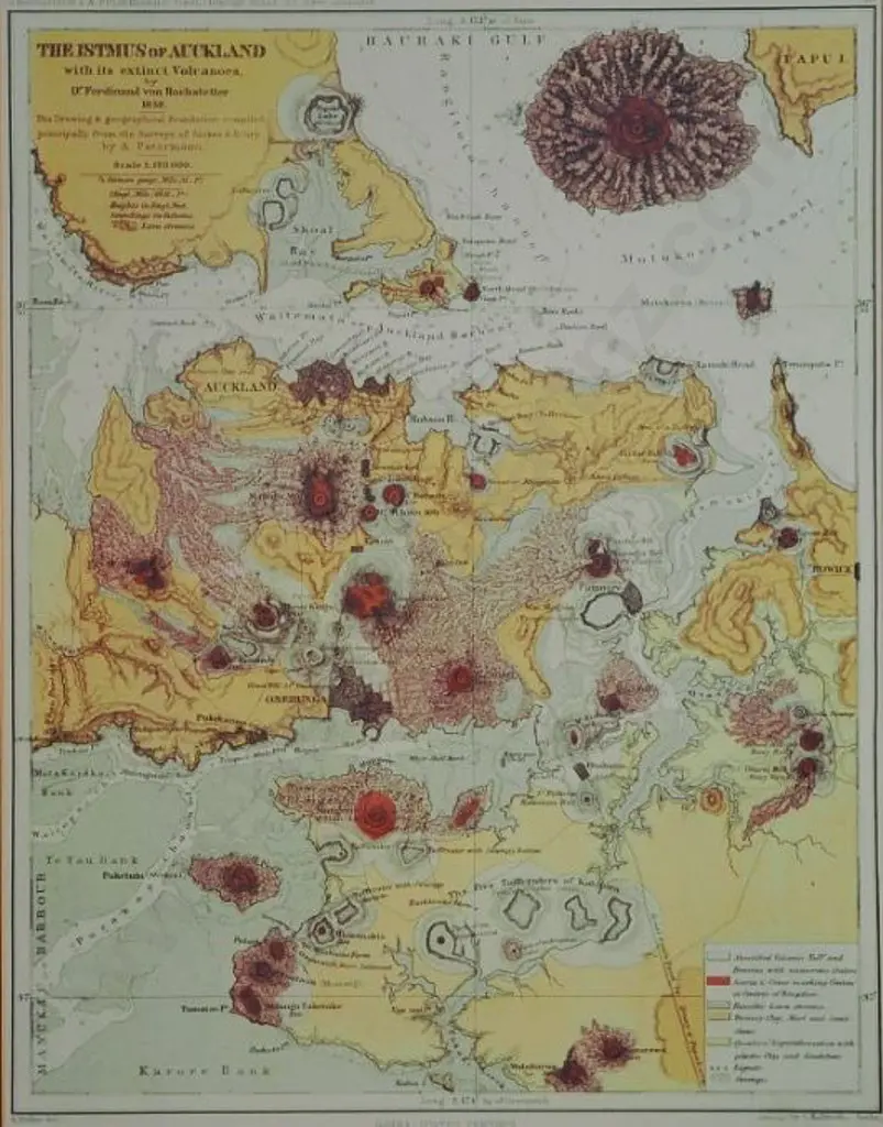 HOCHSTETTER, Ferdinand (1829-1884) - The Isthmus of Auckland (1848) Image 1++