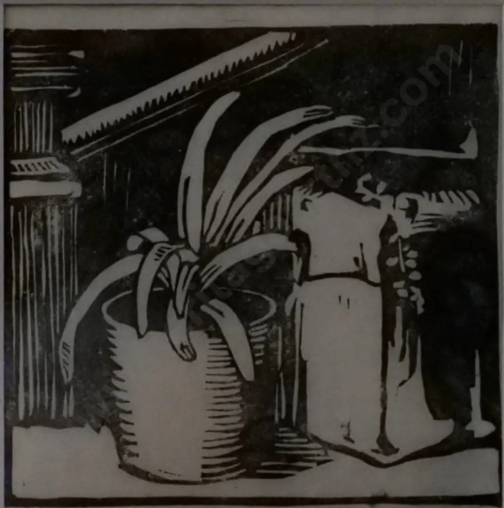 GILBERT, May (1901-1977) - Potted Plant - 1940s Image 1++