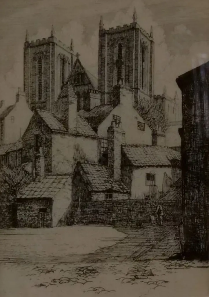 FLETCHER, Oswald (20th Cent.) - Ripon Cathedral Image 1++