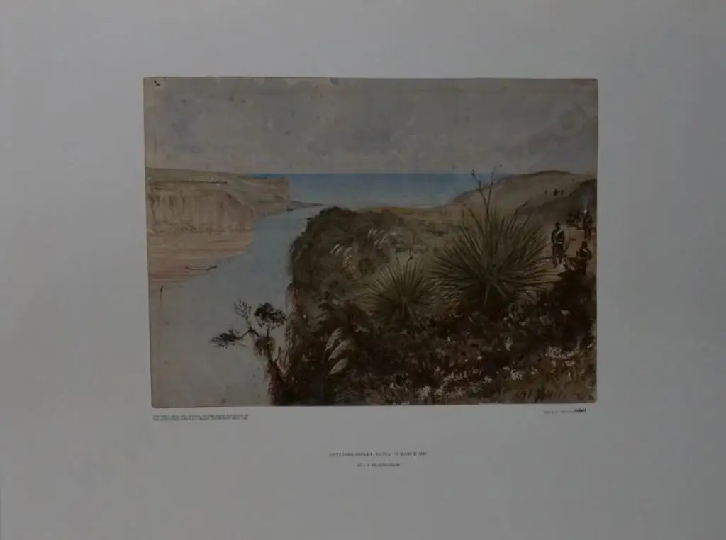 WILLIAMS, E.A. (1824-1898) - Outlying Picket, Patea, 30 March 1865 Image 1++