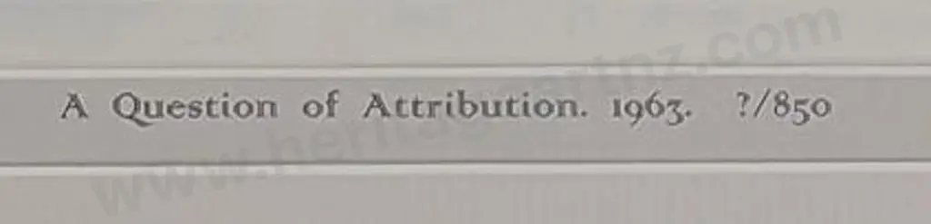 FLINT, Sir William Russell R.A. (1880-1969) - A Question of Attribution 1963 Image 1++