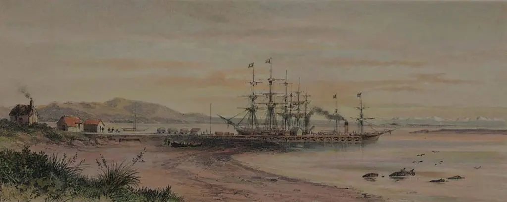 BARRAUD, Charles Decimus (1822-1897) - The Bluff Harbour Image 1++