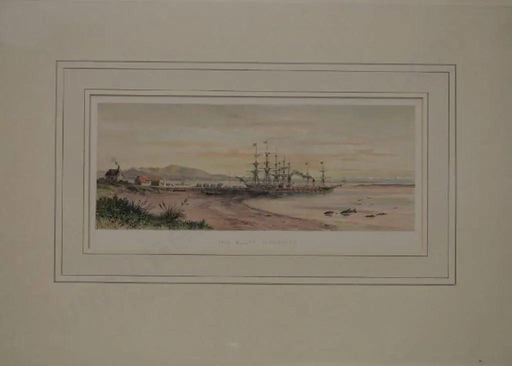 BARRAUD, Charles Decimus (1822-1897) - The Bluff Harbour Image 1++