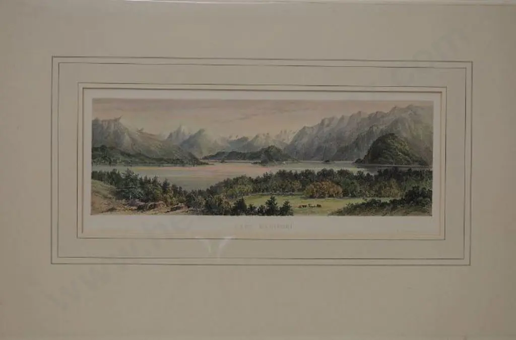 BARRAUD, Charles Decimus (1822-1897) - Lake Manipori (Manapouri) Image 1++