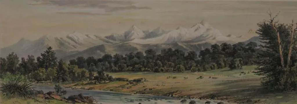 BARRAUD, Charles Decimus (1822-1897) - Te Anan (Anau) Image 1++
