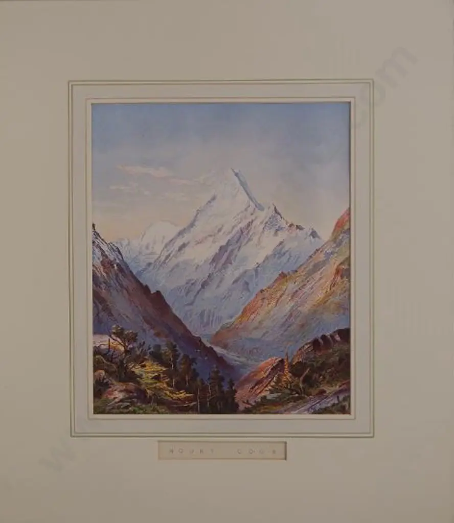 BARRAUD, Charles Decimus (1822-1897) - NZ Graphic & Descriptive (1877) - Mount Cook Image 1++