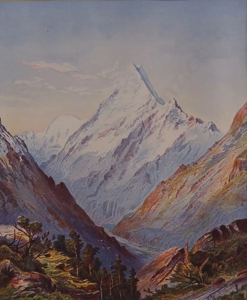 BARRAUD, Charles Decimus (1822-1897) - NZ Graphic & Descriptive (1877) - Mount Cook Image 1++