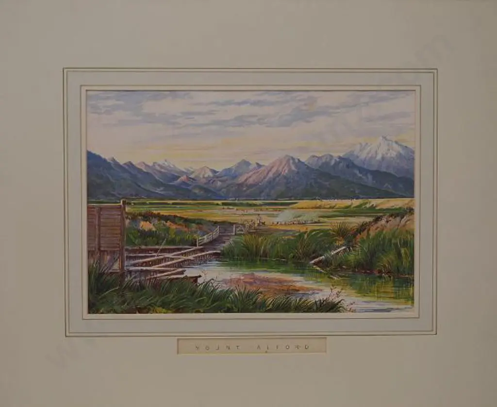 BARRAUD, Charles Decimus (1822-1897) - NZ Graphic & Descriptive (1877) - Mount Alford Image 1++