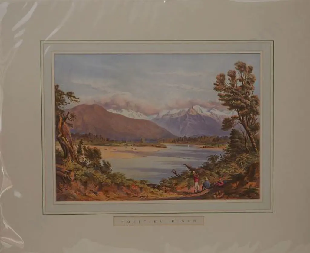 BARRAUD, Charles Decimus (1822-1897) - NZ Graphic & Descriptive (1877) - Hokitika River Image 1++