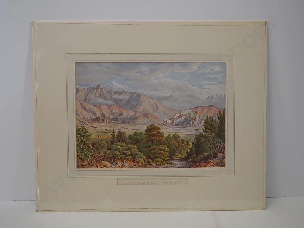 BARRAUD, Charles Decimus (1822-1897) - NZ Graphic & Descriptive (1877) - Clarence River Image 1++