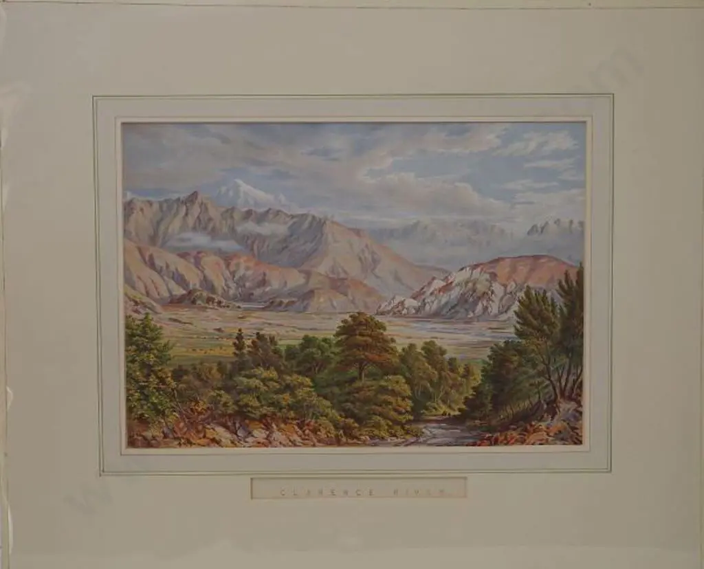 BARRAUD, Charles Decimus (1822-1897) - NZ Graphic & Descriptive (1877) - Clarence River Image 1++