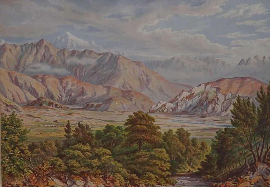 BARRAUD, Charles Decimus (1822-1897) - NZ Graphic & Descriptive (1877) - Clarence River Image 1++