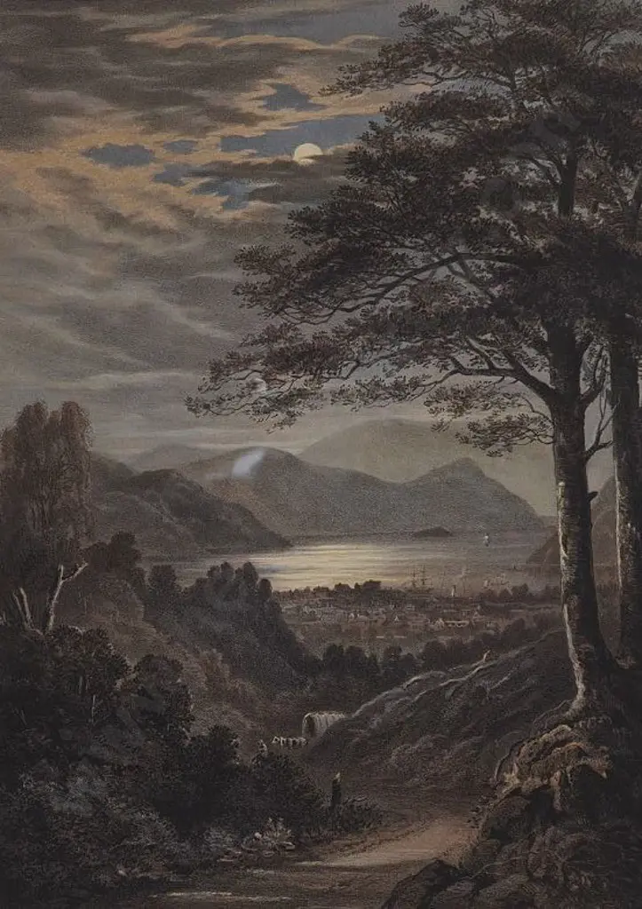 BARRAUD, Charles Decimus (1822-1897) - NZ Graphic & Descriptive (1877) - Picton Harbour Image 1++