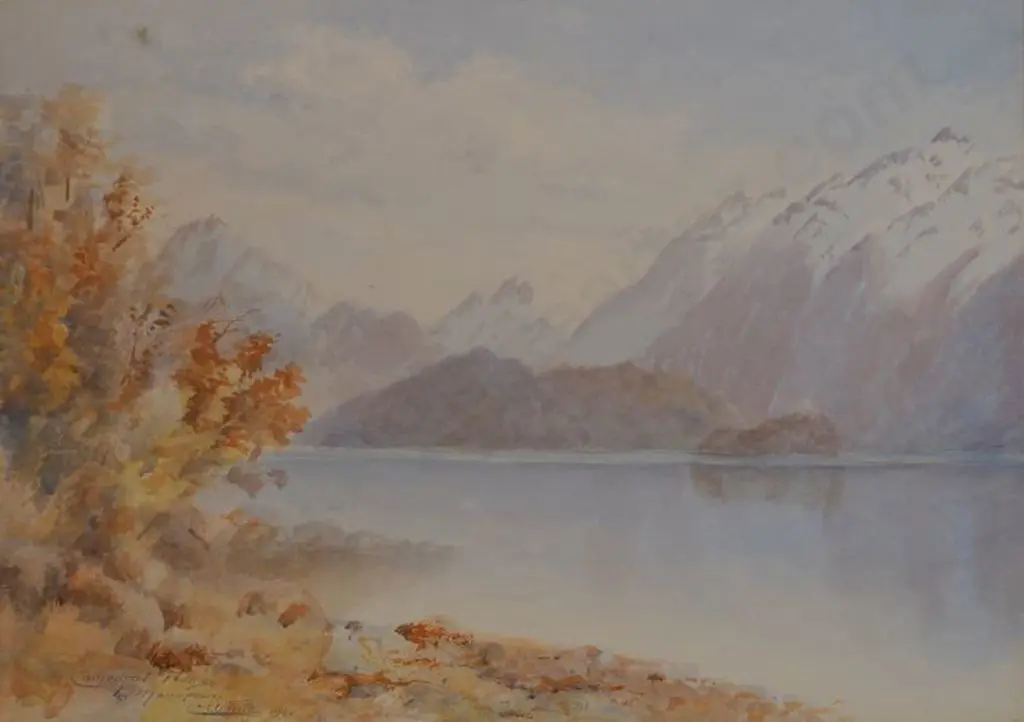 WHITE, C. - Cathedral Peak, Manapouri Image 1++