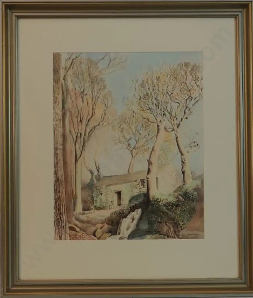 HUGHES, Eleanor (1882-1959) - Cornish Cottage Image 1++