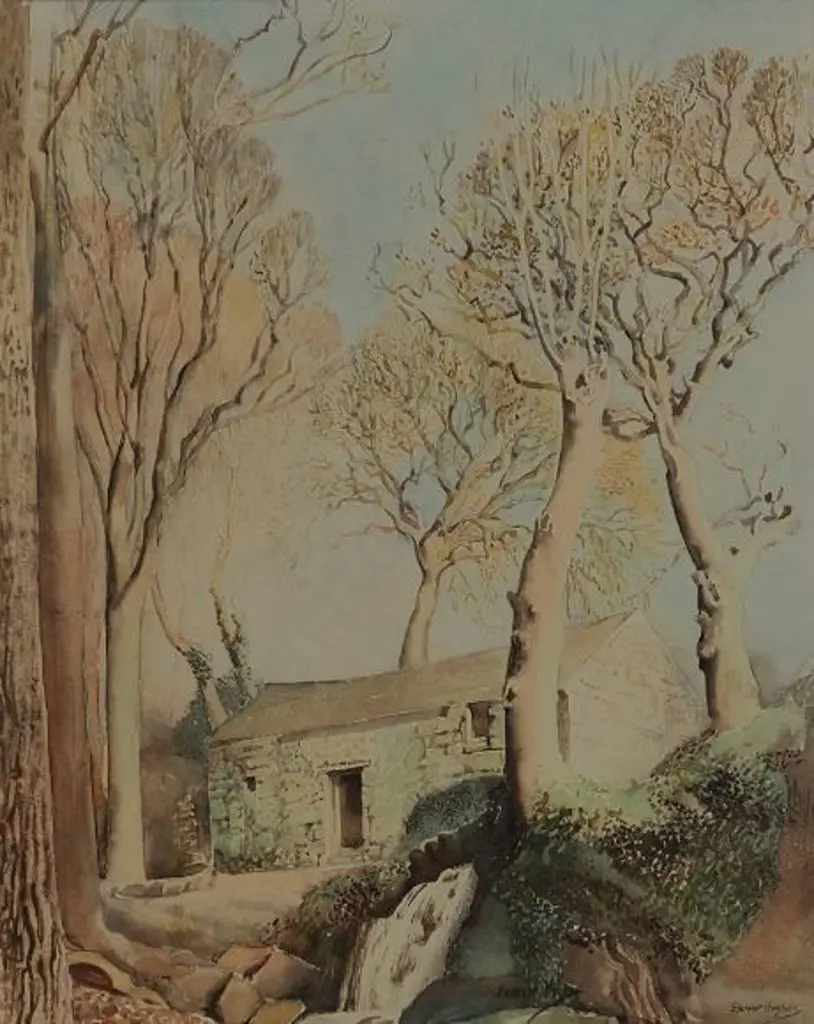 HUGHES, Eleanor (1882-1959) - Cornish Cottage Image 1++