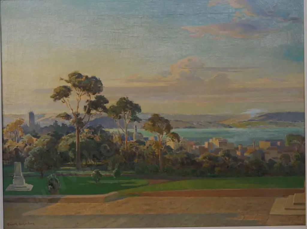 RICHARDSON, Gwyneth (1896-1980) - Auckland from Cornwall Park Image 1++