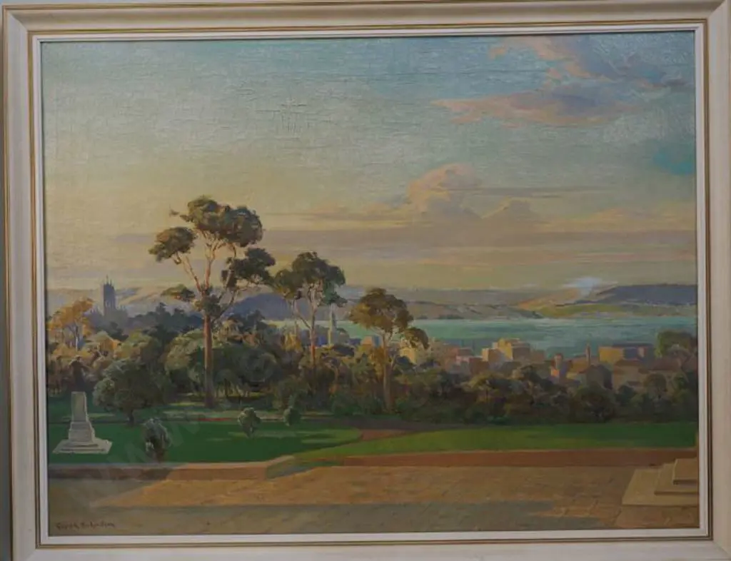 RICHARDSON, Gwyneth (1896-1980) - Auckland from Cornwall Park Image 1++