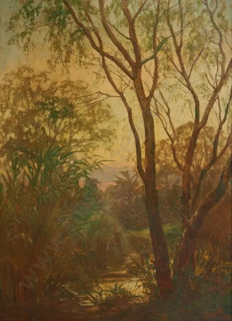 GOULDSMITH, Edmund Thomas (1852-1932) - Fern Shrouded Path Image 1++