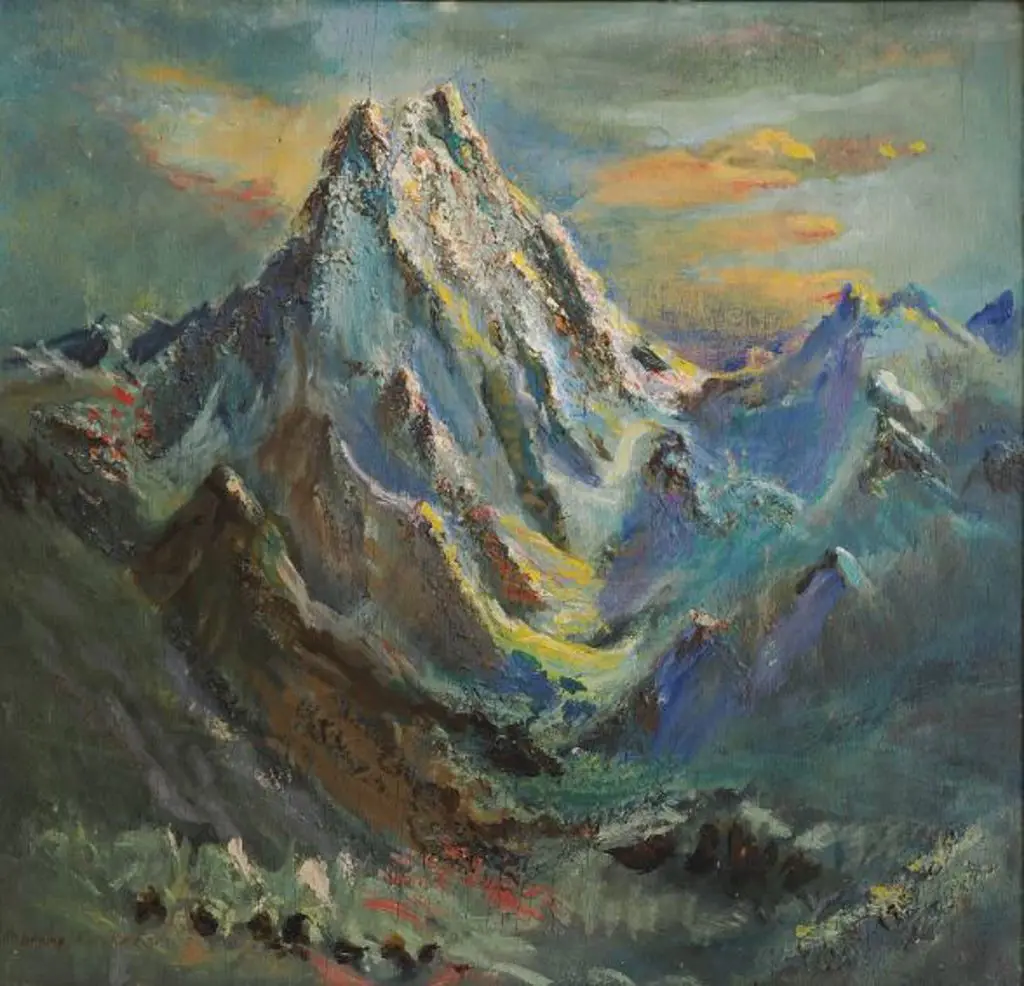 HOLMES, Randolph Bezzant (1888-1973) - Nepalese Mountain Peak Image 1++