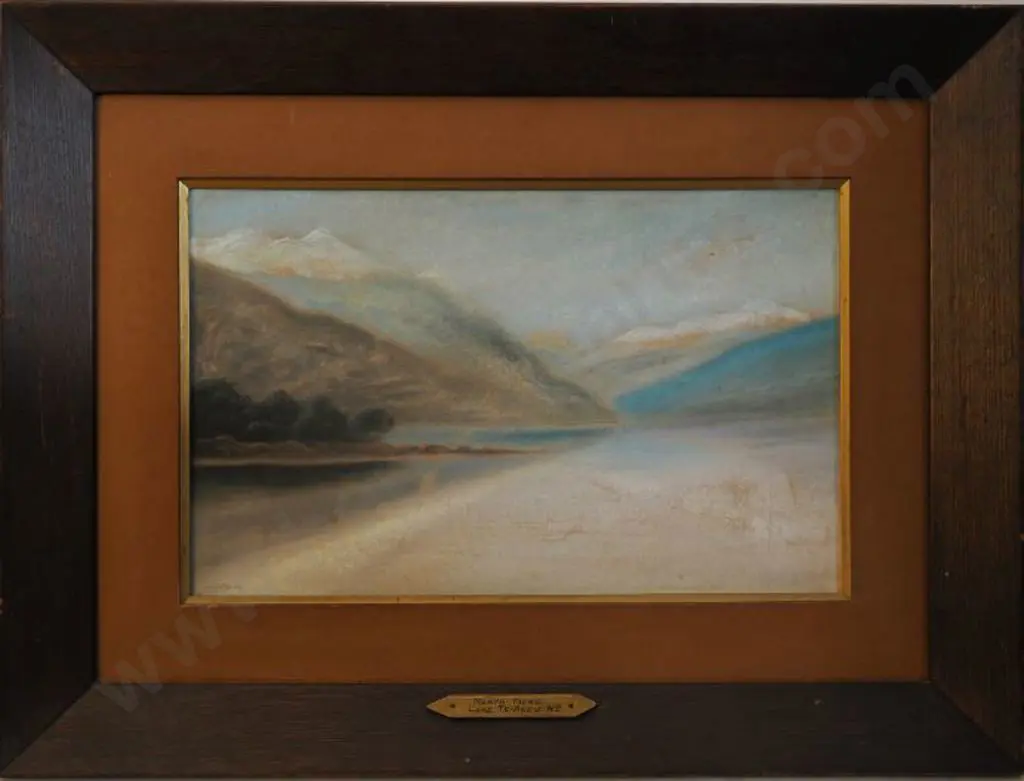 PERRETT, John Douglas (1859-1937) - Lake Te Anau Image 1++
