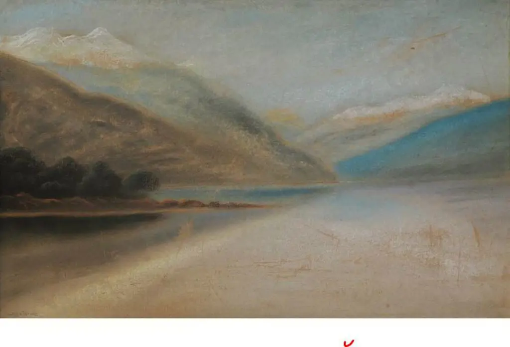 PERRETT, John Douglas (1859-1937) - Lake Te Anau Image 1++