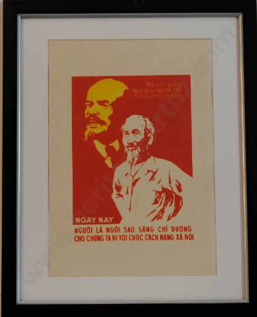 UNKNOWN Artist - Vietnamese Propaganda Poster Image 1++
