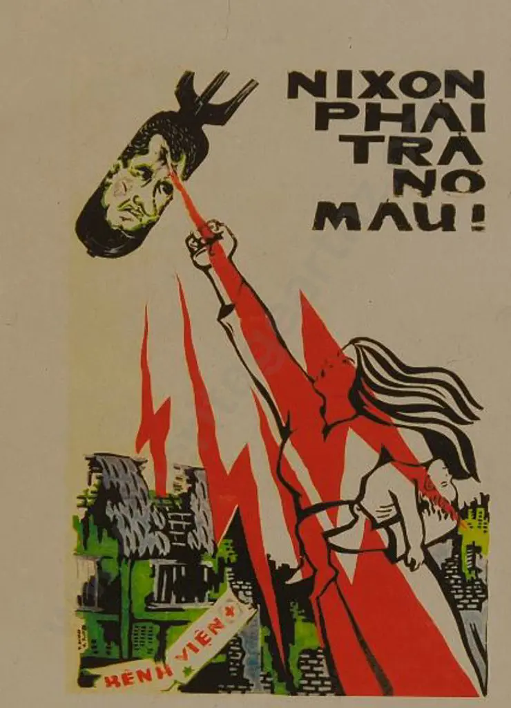 UNKNOWN Artist - Vietnamese Propaganda Poster Image 1++