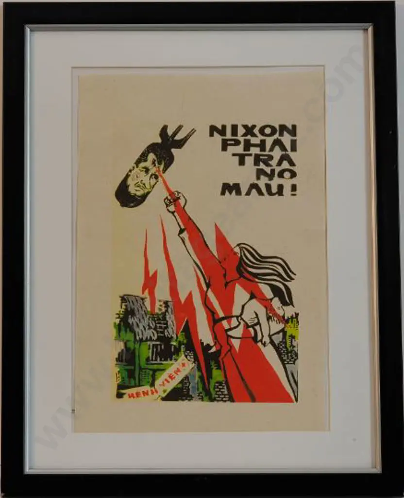 UNKNOWN Artist - Vietnamese Propaganda Poster Image 1++